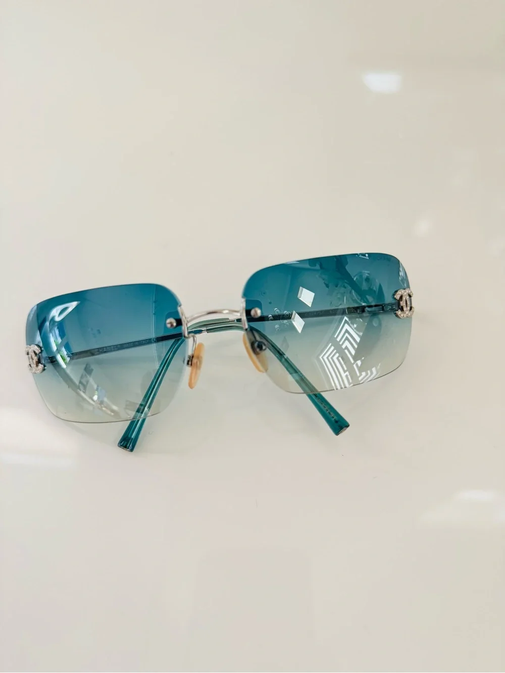 Extremely rare 🦋 Authentic Chanel rimless CC  sunglasses✨